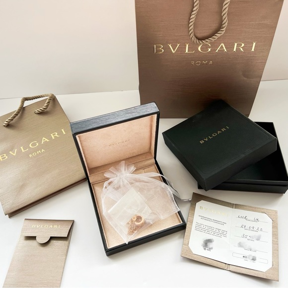 Bulgari Classic Signature B.ZERO1 Necklace Unisex Rosegold with Diamond - Picture 9 of 9